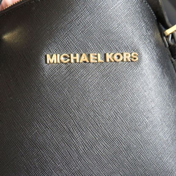 Michael Kors Black Saffiano Leather Large Tote Bag Purse - Picture 5 of 13